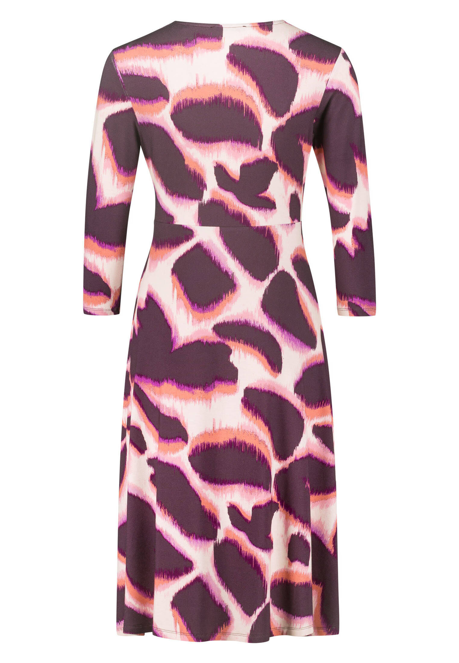 zero| Damen Jerseykleid knielang Wickeloptik