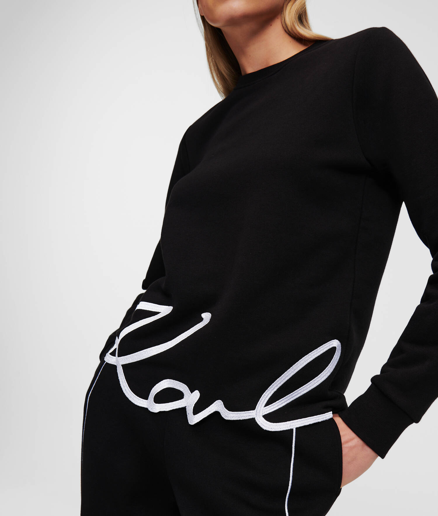 SWEAT-SHIRT À OURLET KARL SIGNATURE