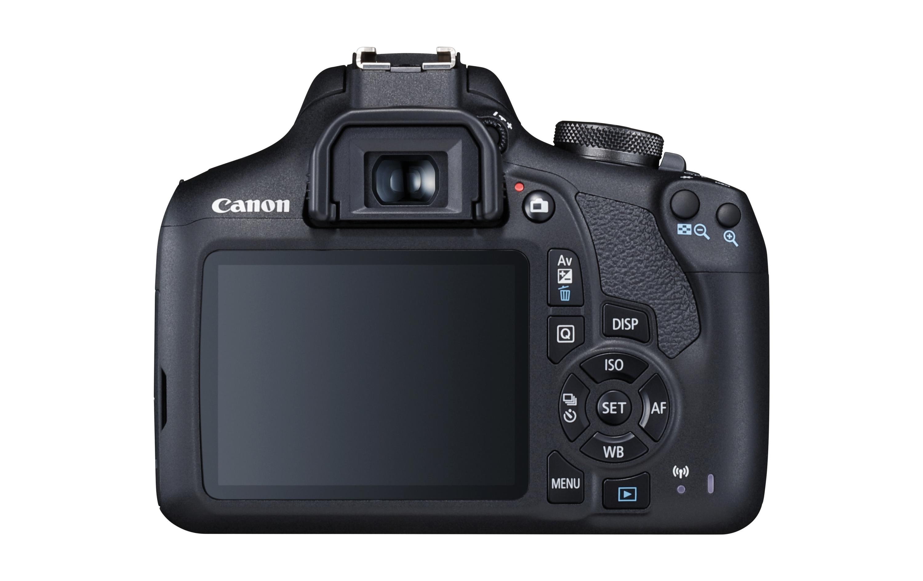 Fotokamera EOS 2000D Kit 18-55 plus 2 Akkus LP-E10<br>Einsteiger-DSLR mit APS-C Sensor
