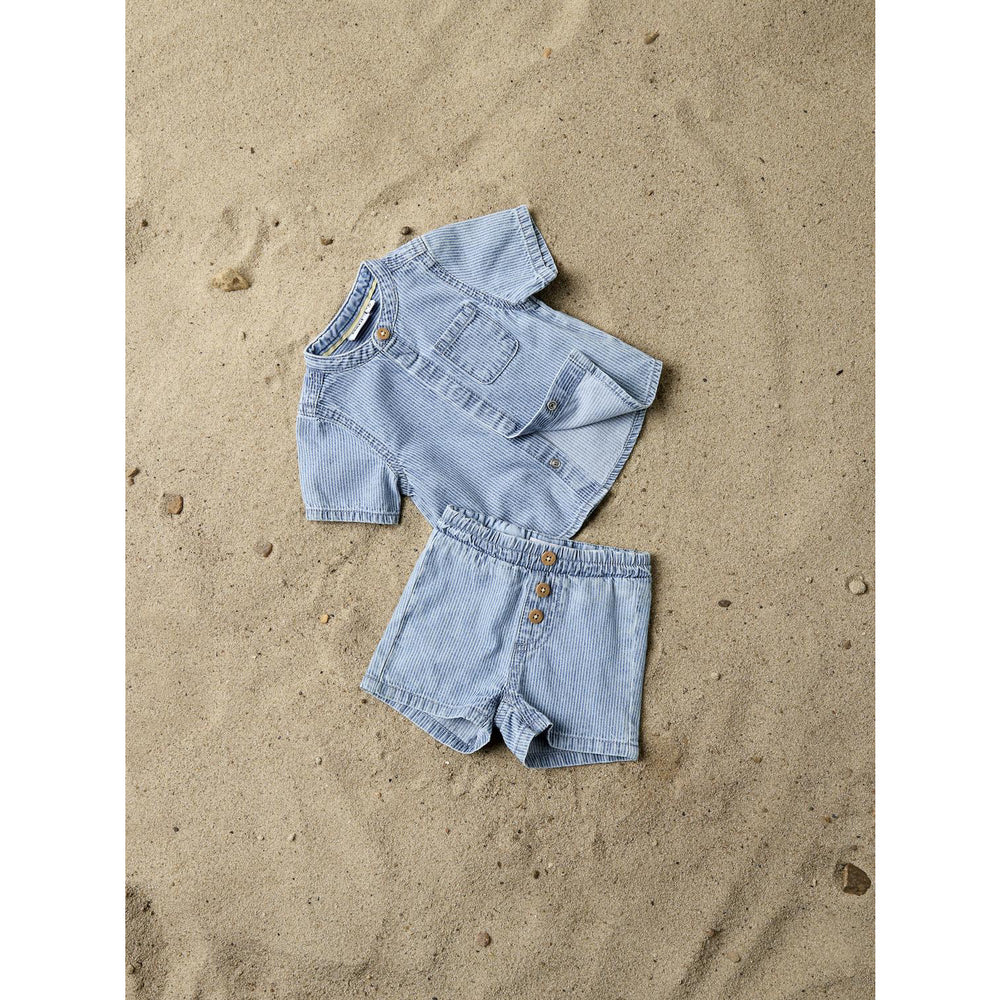 Køb Name It Light Blue Denim Nbmryan Stripe Dnm L Shorts 1910-Ip H