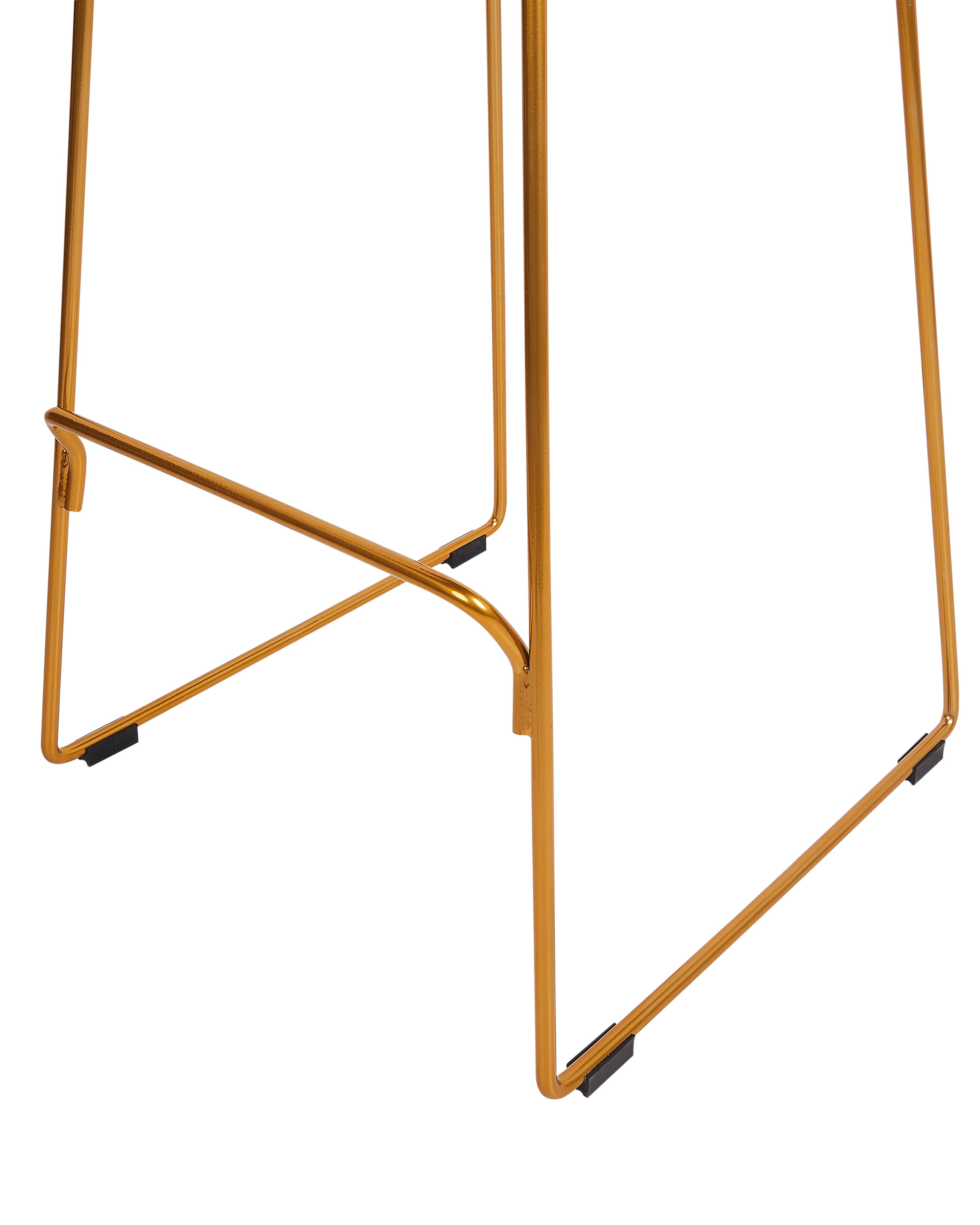 Set van 2 barstoelen PENSACOLA Metaal Goud