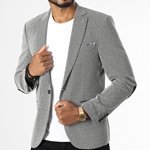 Veste Blazer B7065 Gris Anthracite Chiné