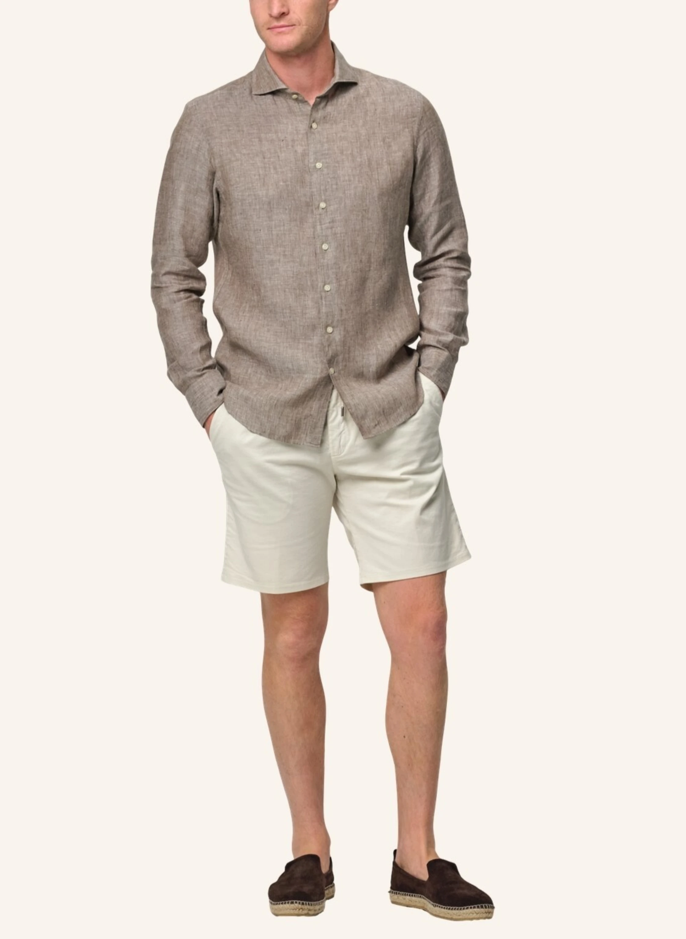 PROFUOMO Leinenhemd Slim Fit