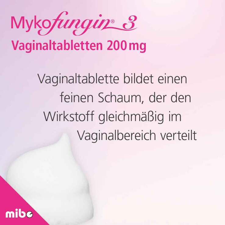 Mykofungin 3 Vaginaltabletten 200 mg, 3 St