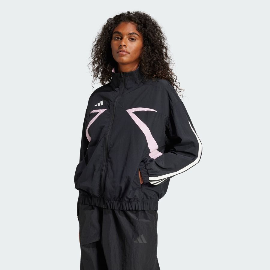 Adidas Veste de survêtement toile Color Block 3 bandes Tiro Cut