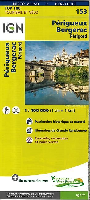 IGN - TOP 100 153 PERIGUEUX BERGERAC PLASTIFIEE