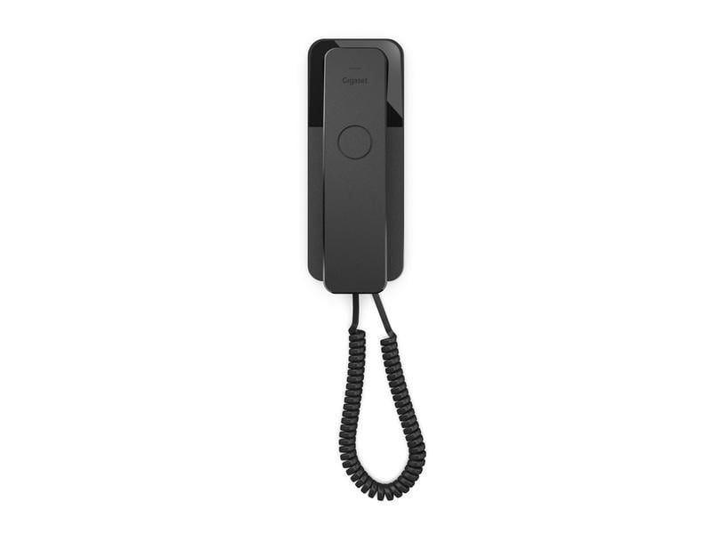Gigaset Tischtelefon Desk 200 Schwarz Das platzsparende, schnurgebundene Tisch- und Wandtelefon