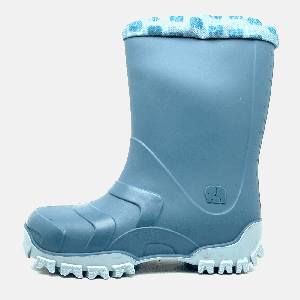 Elefanten Jelly Jussi Gummistiefel Türkis - Wasserdichte Kinderstiefel mit Rutschfester Sohle