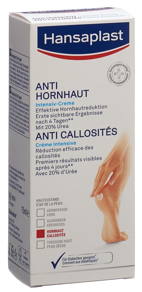 Hansaplast Anti Hornhaut Creme 20 % Intensiv Tb 75 ml
