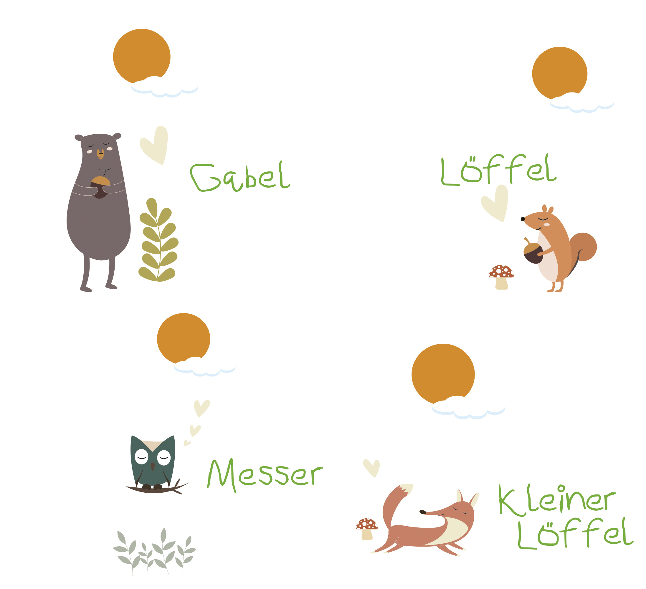 Kinderbesteck cilio FOREST