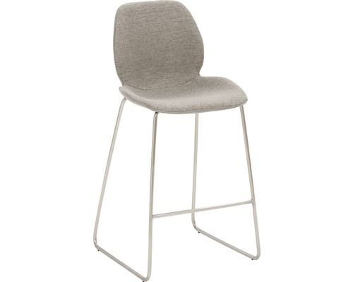 Barkruk Mayer zitmeubel mySOLO 1176 49 x 49 x 96 cm roestvrij staal/grijs + lichtgrijs 1176-K4_526