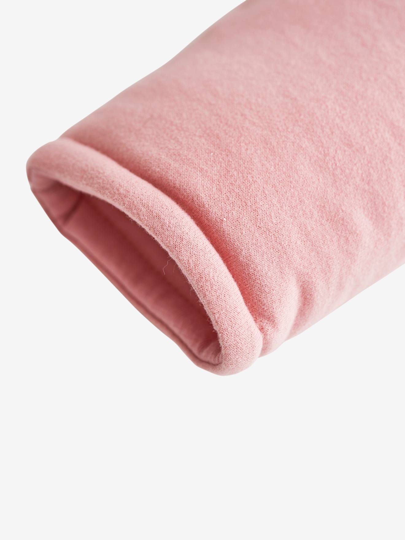 Saco de dormir para bebê PRETTY BABY tamanho médio, rosa liso, com mangas removíveis e estampas.