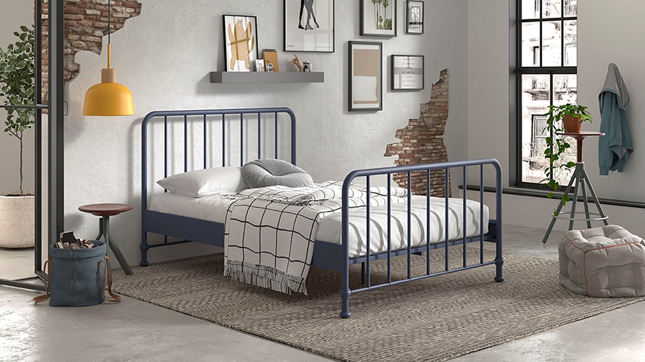 Bed Bronxx blauw