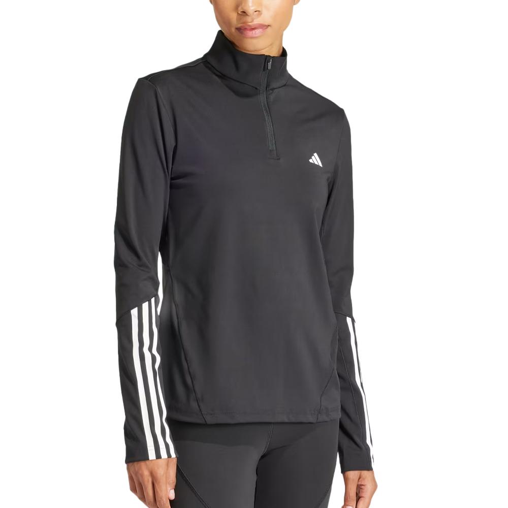 Adidas T-Shirt Manches Longues Noir Femme Adidas Hyglm