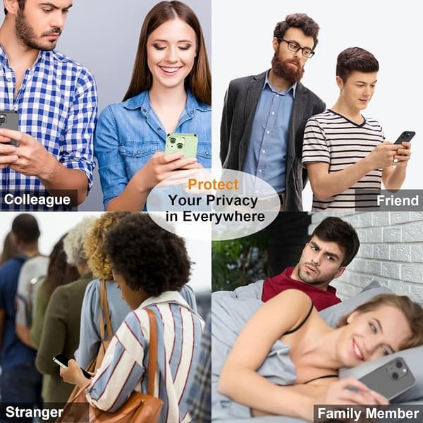 2 stk iPhone 13 Privacy skjermbeskytter Privacy skjermbeskytter