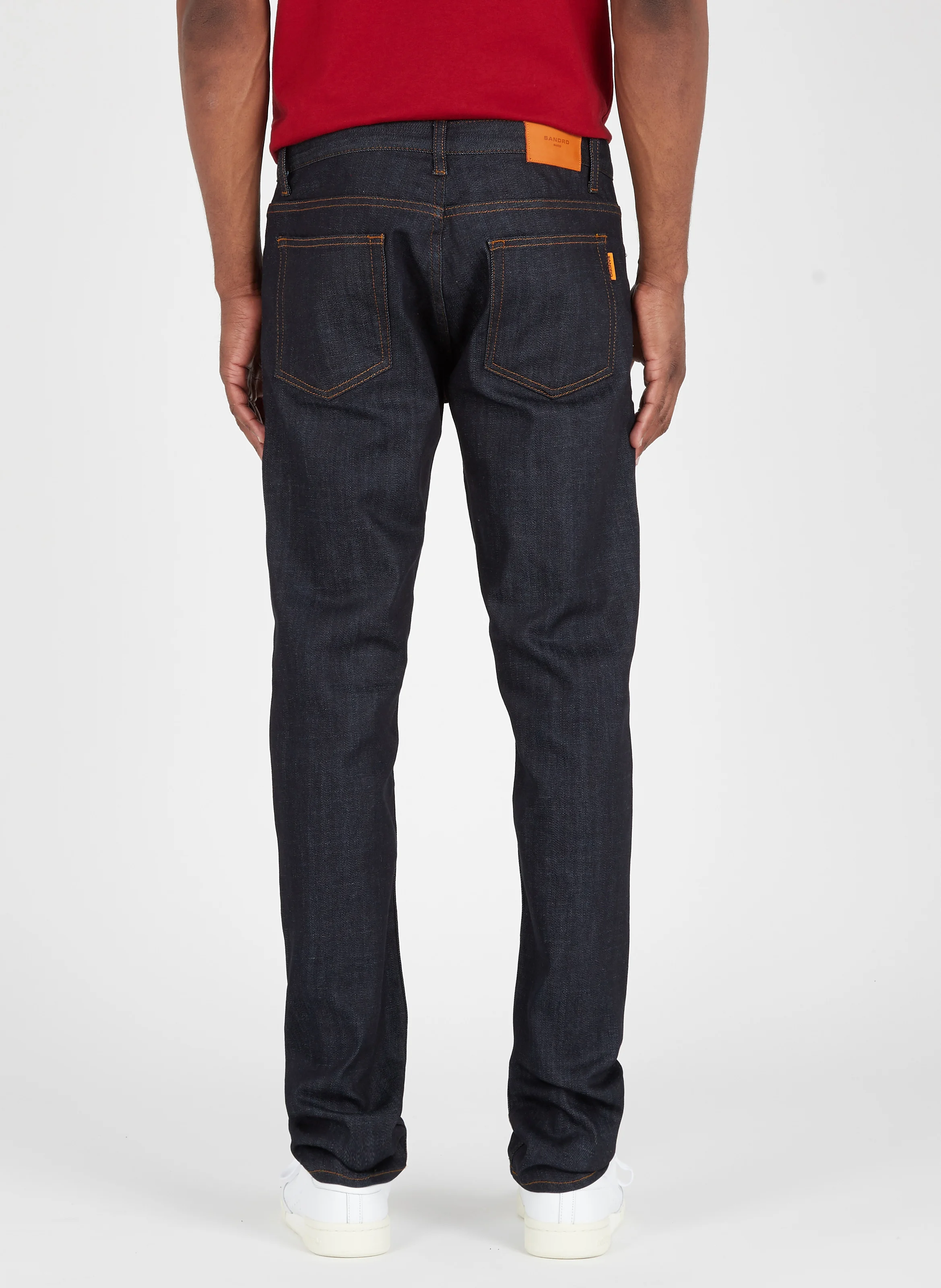 Jean droit en coton | Bleu
