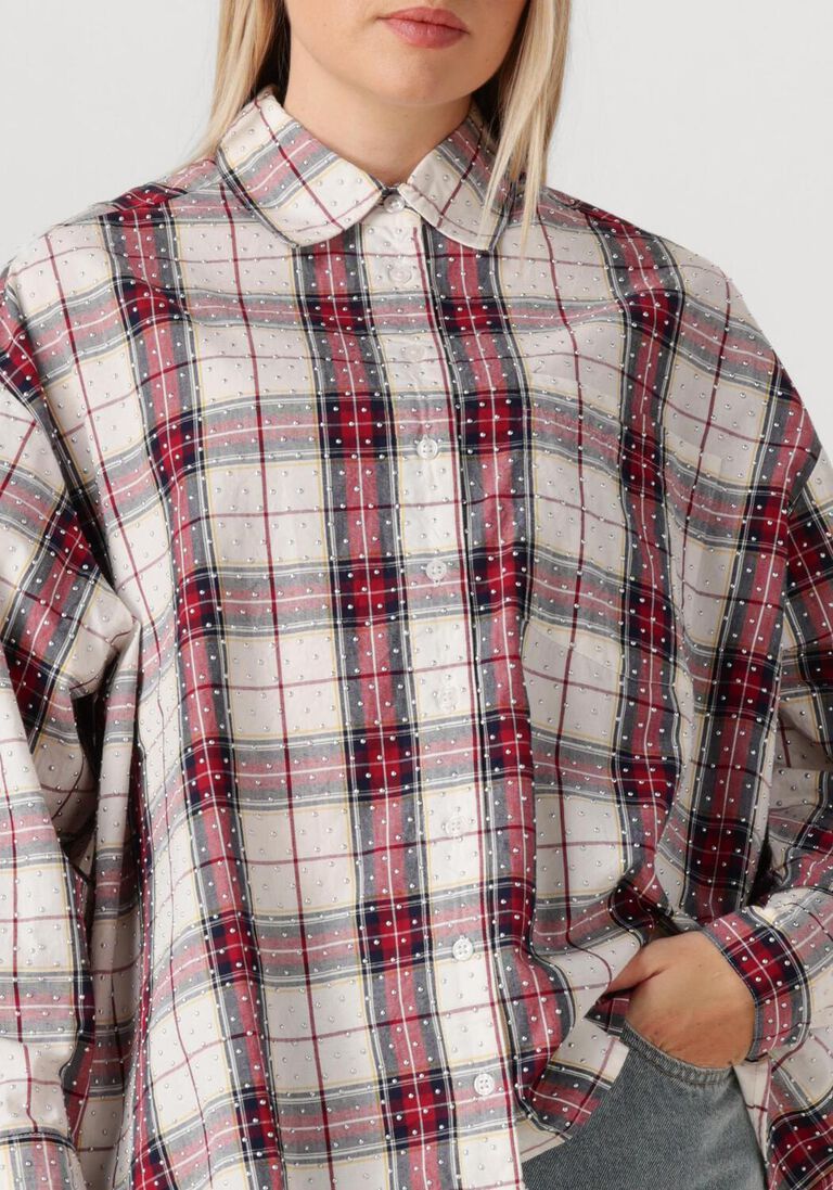 multi alix the label blouses studded oversized blouse