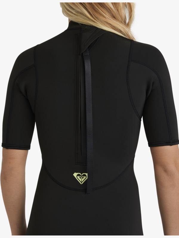 2/2mm Prologue+ Springsuit manches courtes back zip Noir Femme