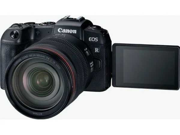 Canon EOS RP - Digitalkamera - spejlløst - 26.2 MP - Full Frame - 4K / 25 fps - 4.3x optisk zoom RF 24-105 mm F4-7.1 IS STM objektiv - Wi-Fi, Bluetooth