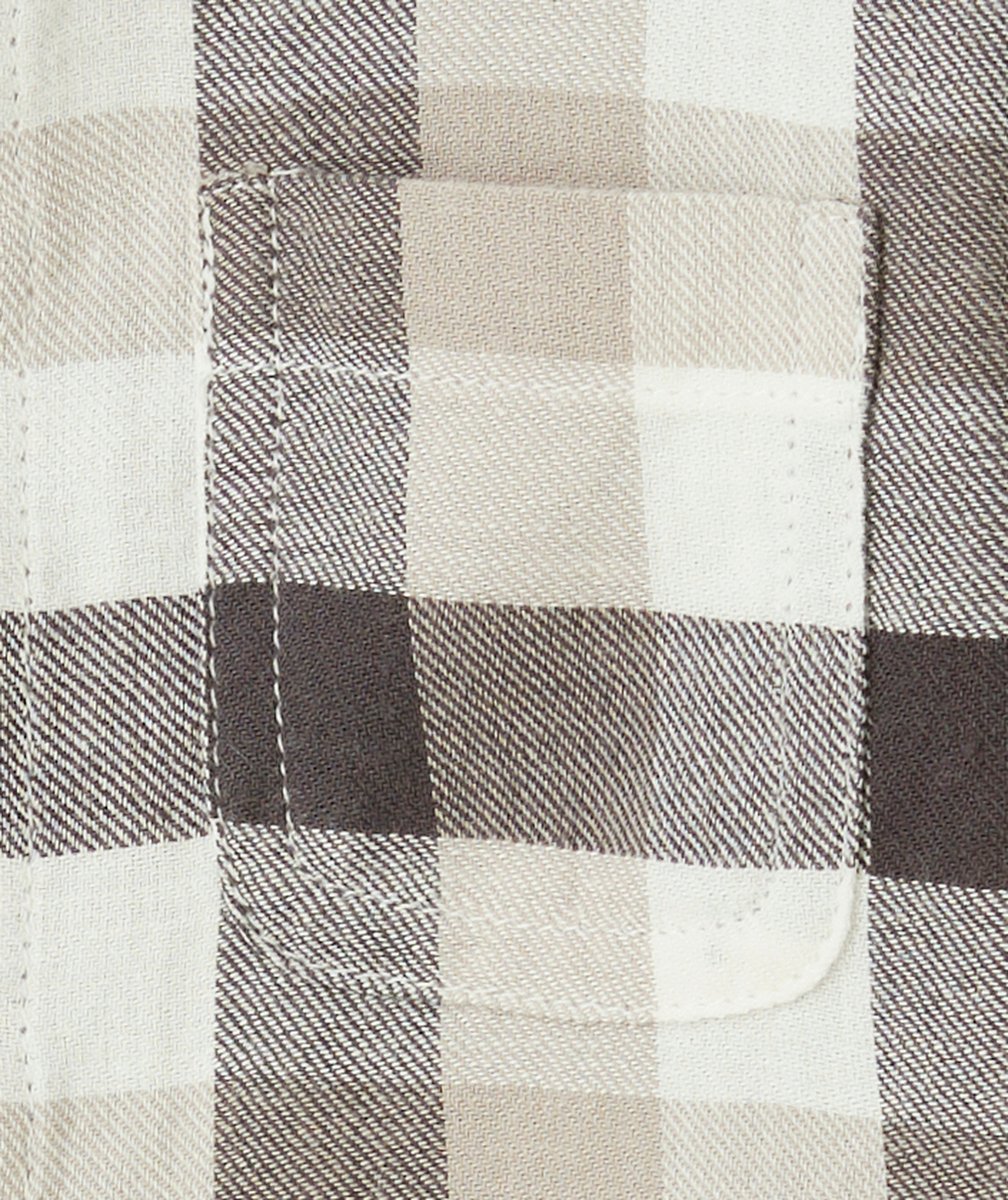 CHEMISE MANCHES LONGUES BÉBÉ GARÇON À CARREAUX GRIS ET BLANC
