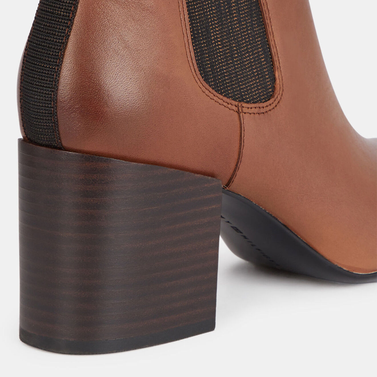 Tommy Hilfiger Bottines en Cuir Essential marron - Talon 7 cm