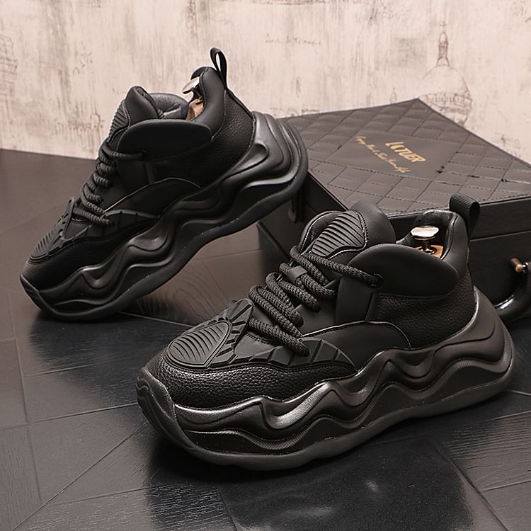 Mr Ozera - Platform Two Tone Veterschoenen