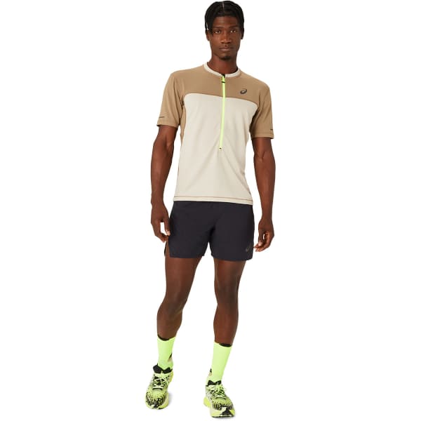 T-shirt running ASICS FUJITRAIL SS TOP GREY/PEPPER