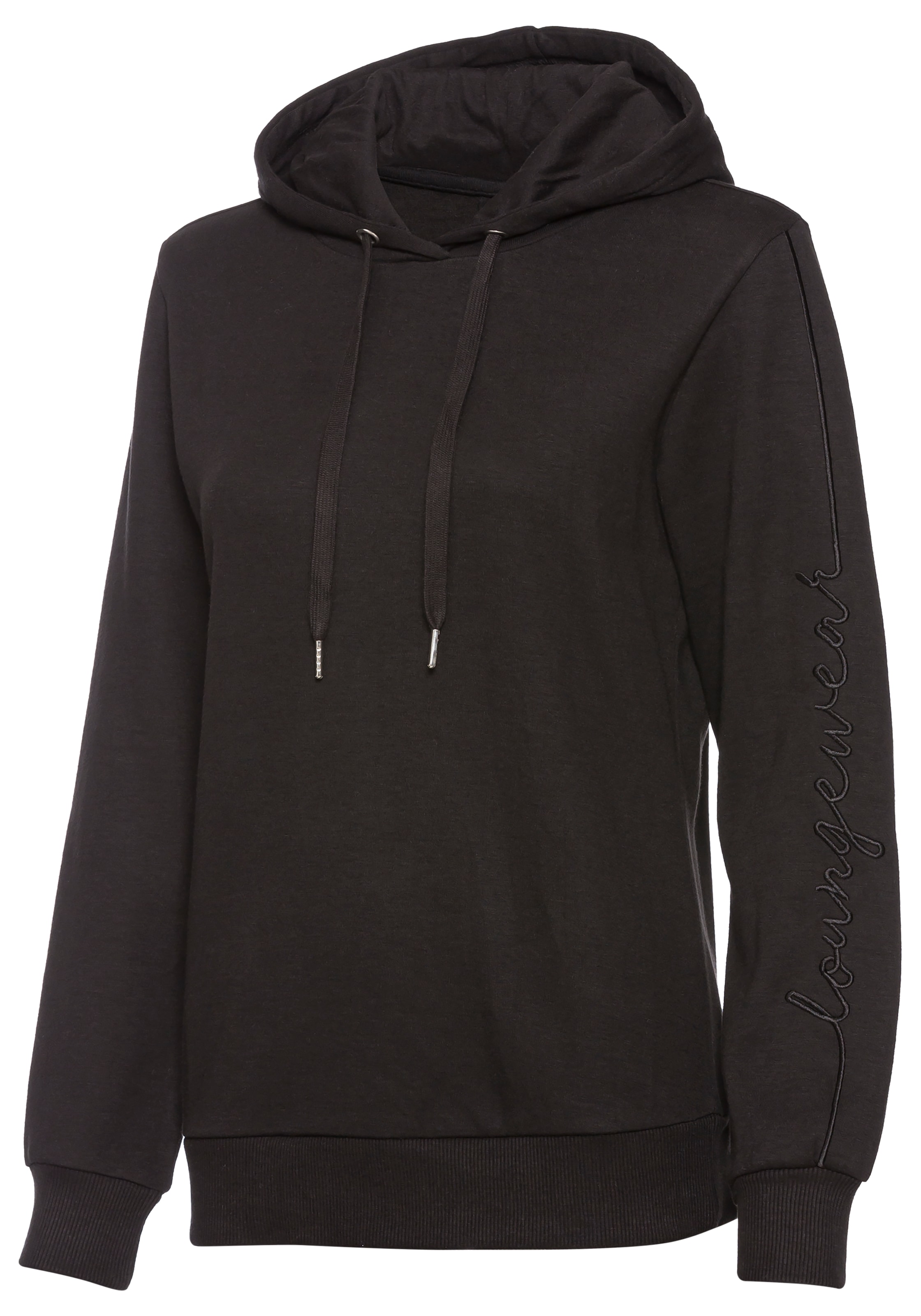Vivance Hoodie , mit seitlicher Loungewear Stickerei, Loungshirt