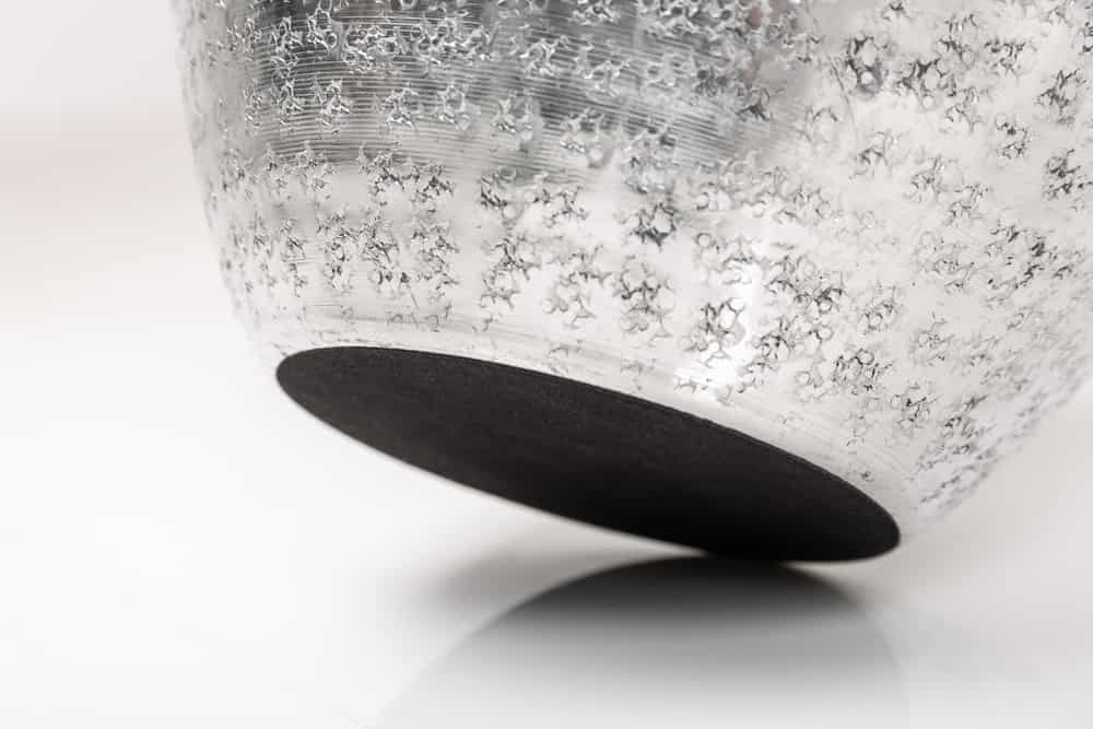 Elegantes Vasen 2er Set ORIENTAL 33cm silber in Handarbeit verziert
