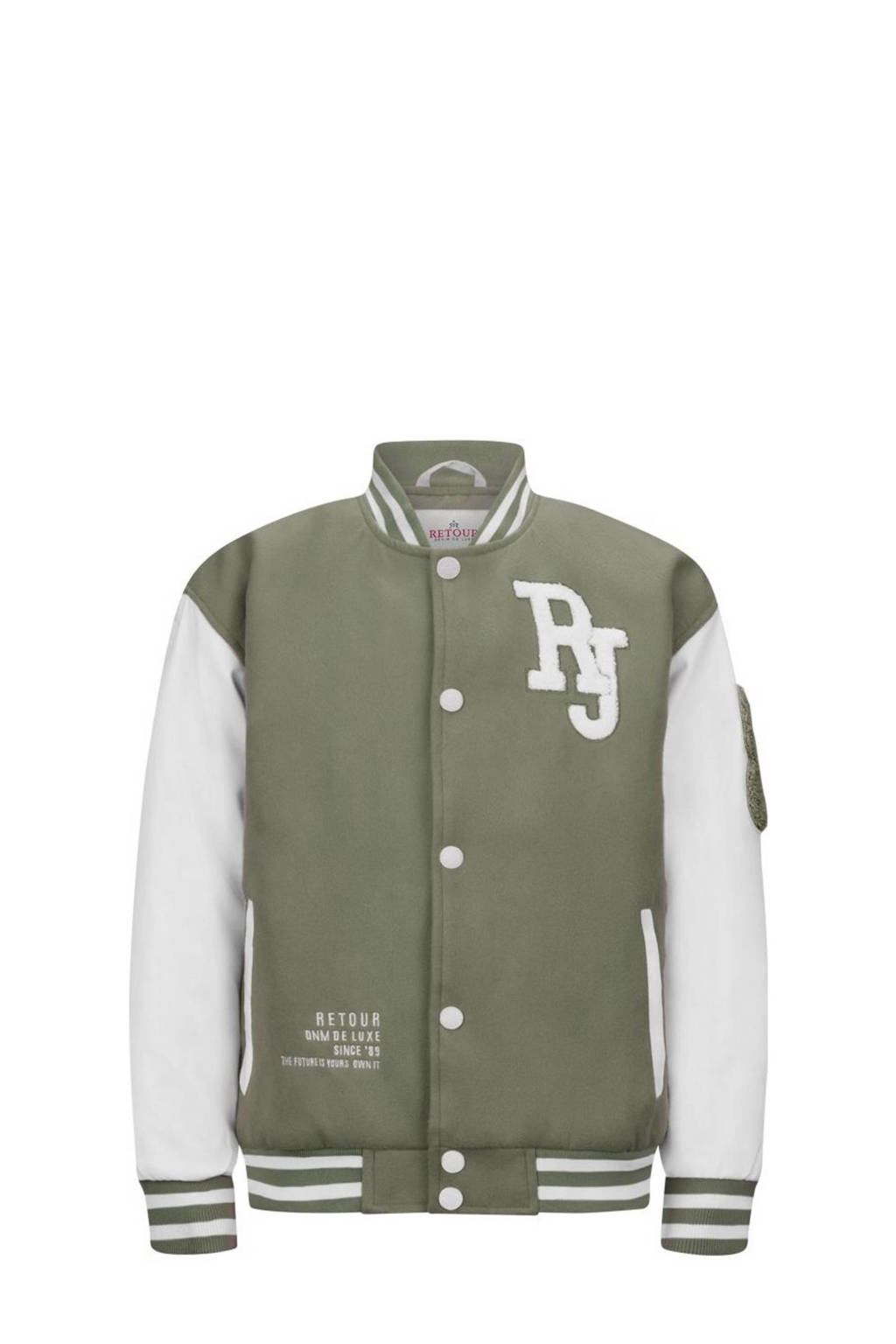 Retour Jeans bomberjack zomer Matteo groen/offwhite