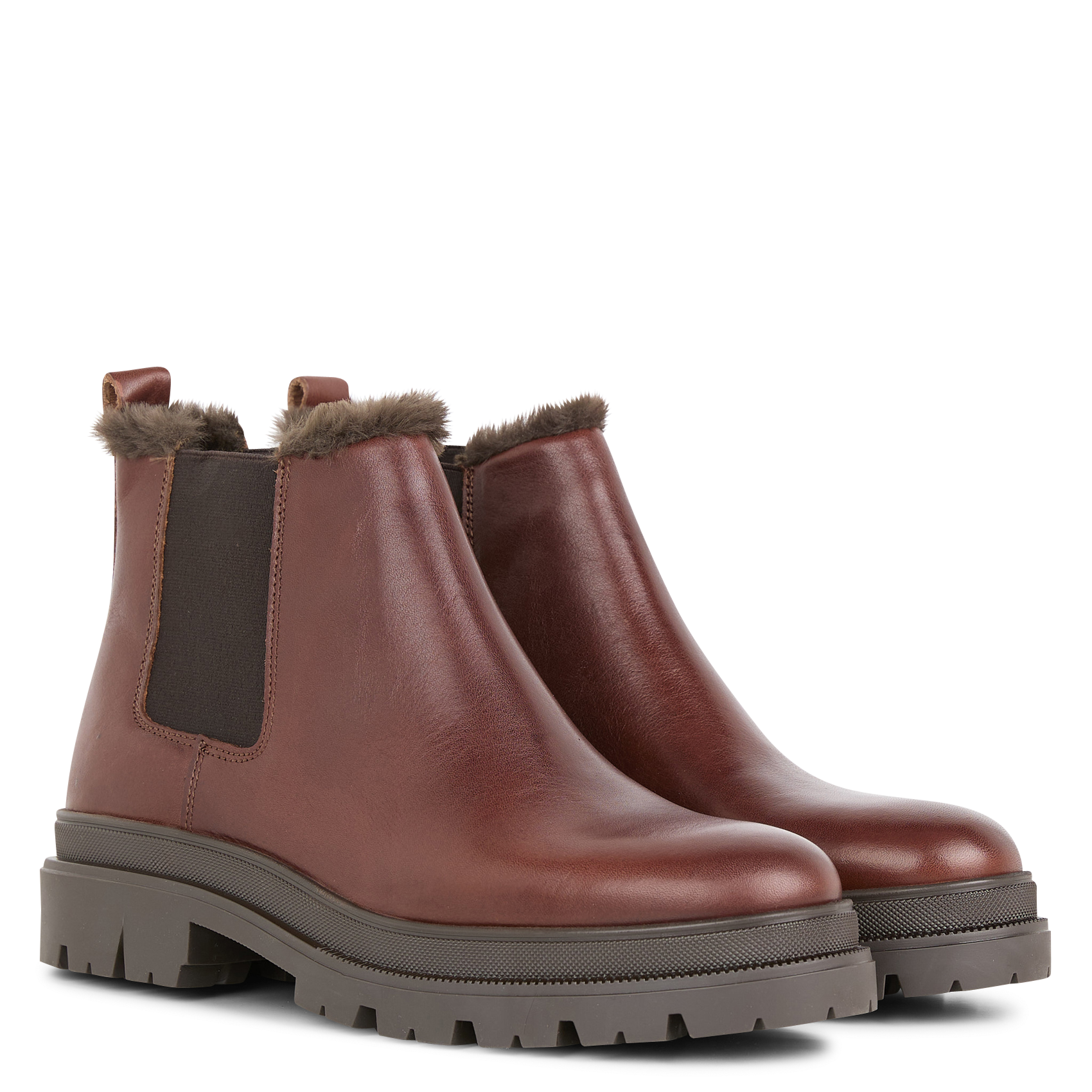 SACHEL - Boots Chelsea en cuir | Marron