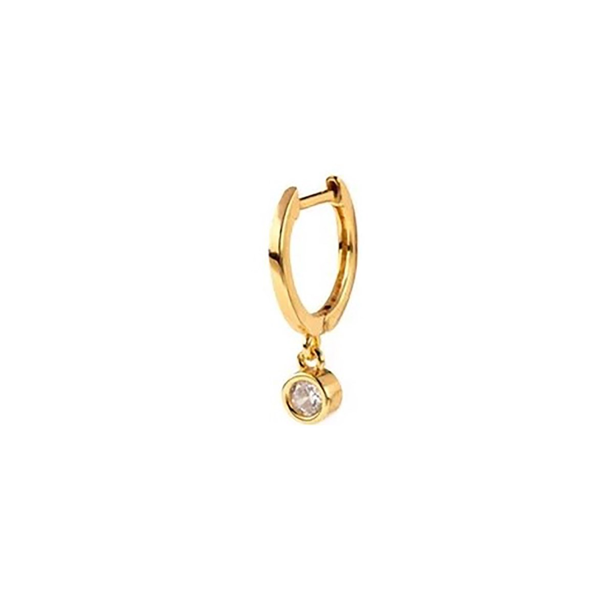 Piercing Agatha créole plaqué or oxyde