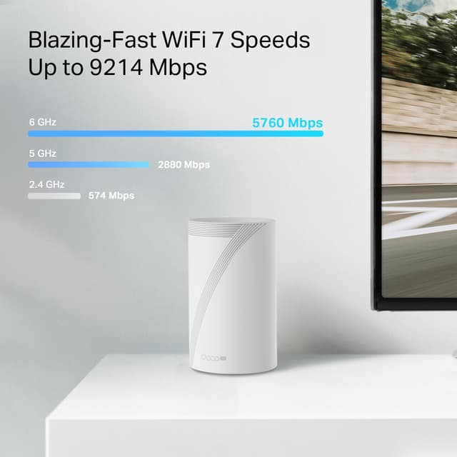TP-Link Deco BE65 5G WiFi 7 Mesh system (1-pakke)