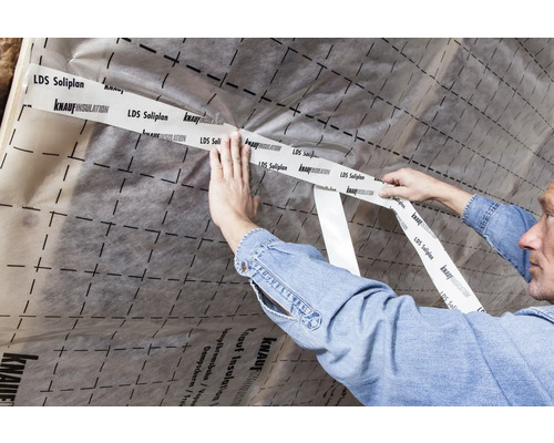Knauf Isolatiefolie plakband LDS SOLIPLAN voor binnengebruik 40 m x 60 mm