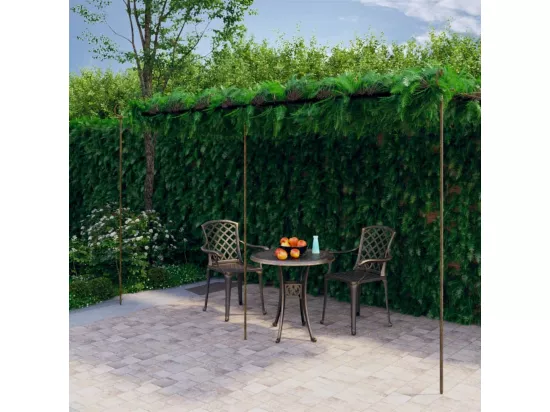 Pergola de jardin Marron antique 6x3x2,5 m Fer