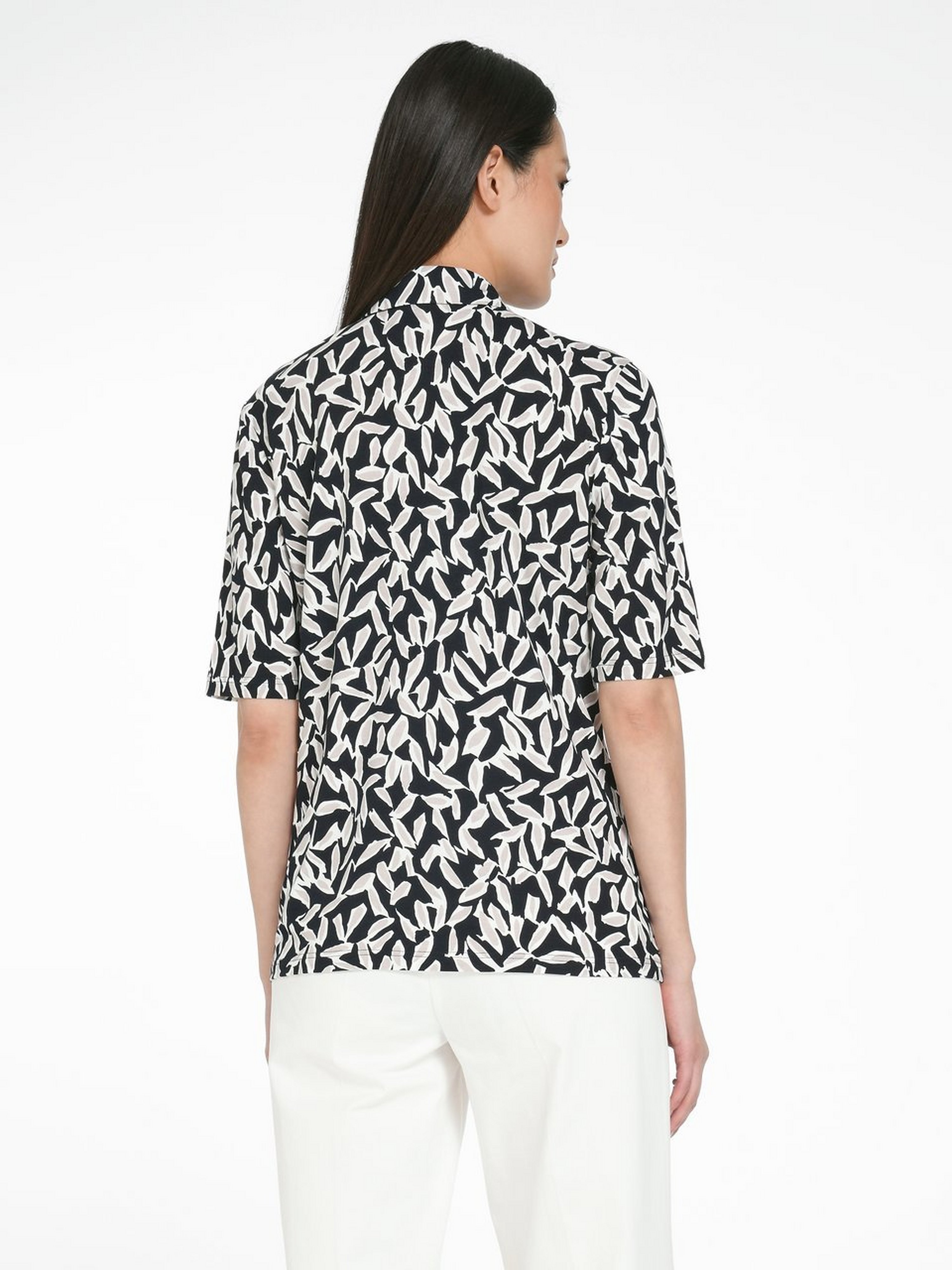 Jersey-Bluse mit langem 1/2-Arm