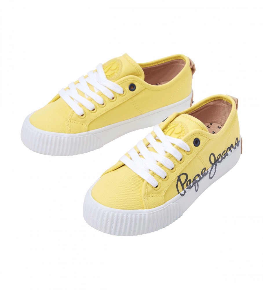 Pepe Jeans Tênis Ottis Log Amarelo