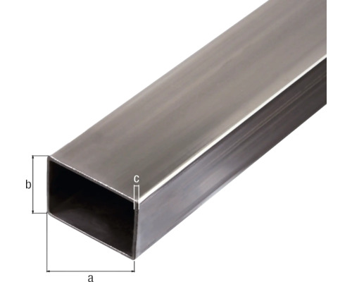 Rechthoekige stalen buis 40x20x2 mm, 1 m