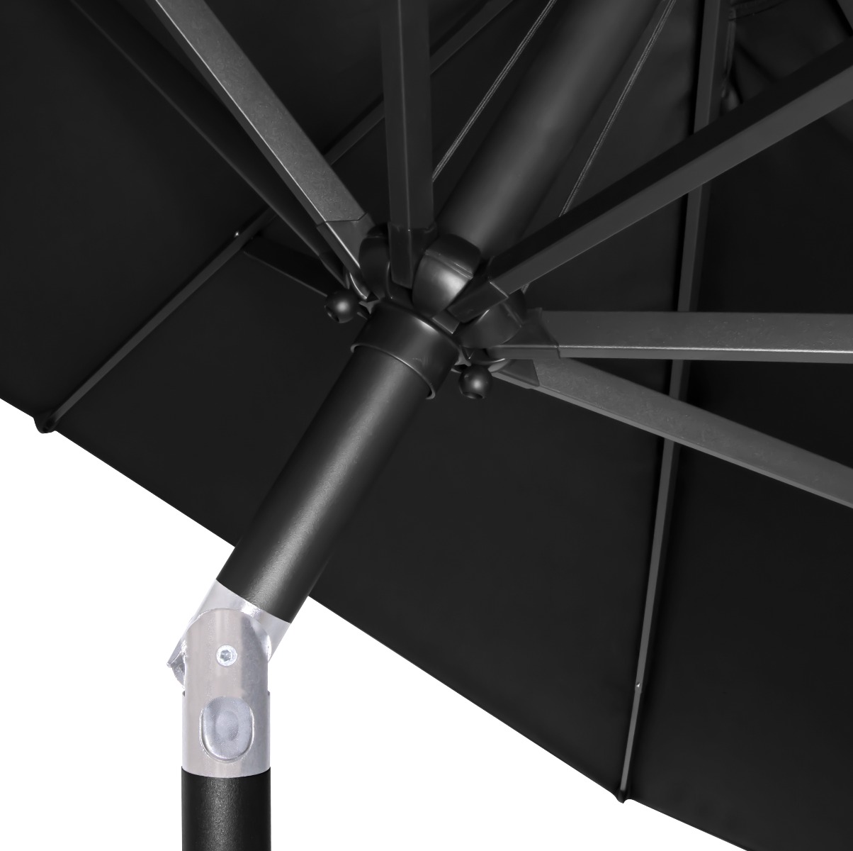 VONROC Rosolina 280 Premium Parasol met voet - Anthracite