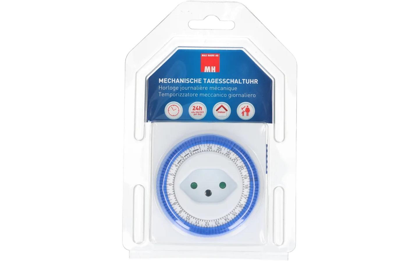 Zeitschaltuhr 24 Stunden MechanischZeitschaltuhr Typ 12/13 für die Zwischenstecker-Montage
