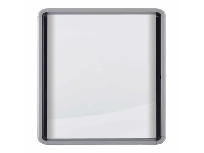 Nobo Premium Plus magnetisk låsbart opslagsskab med hængslet låge 8xA4 Hvid
