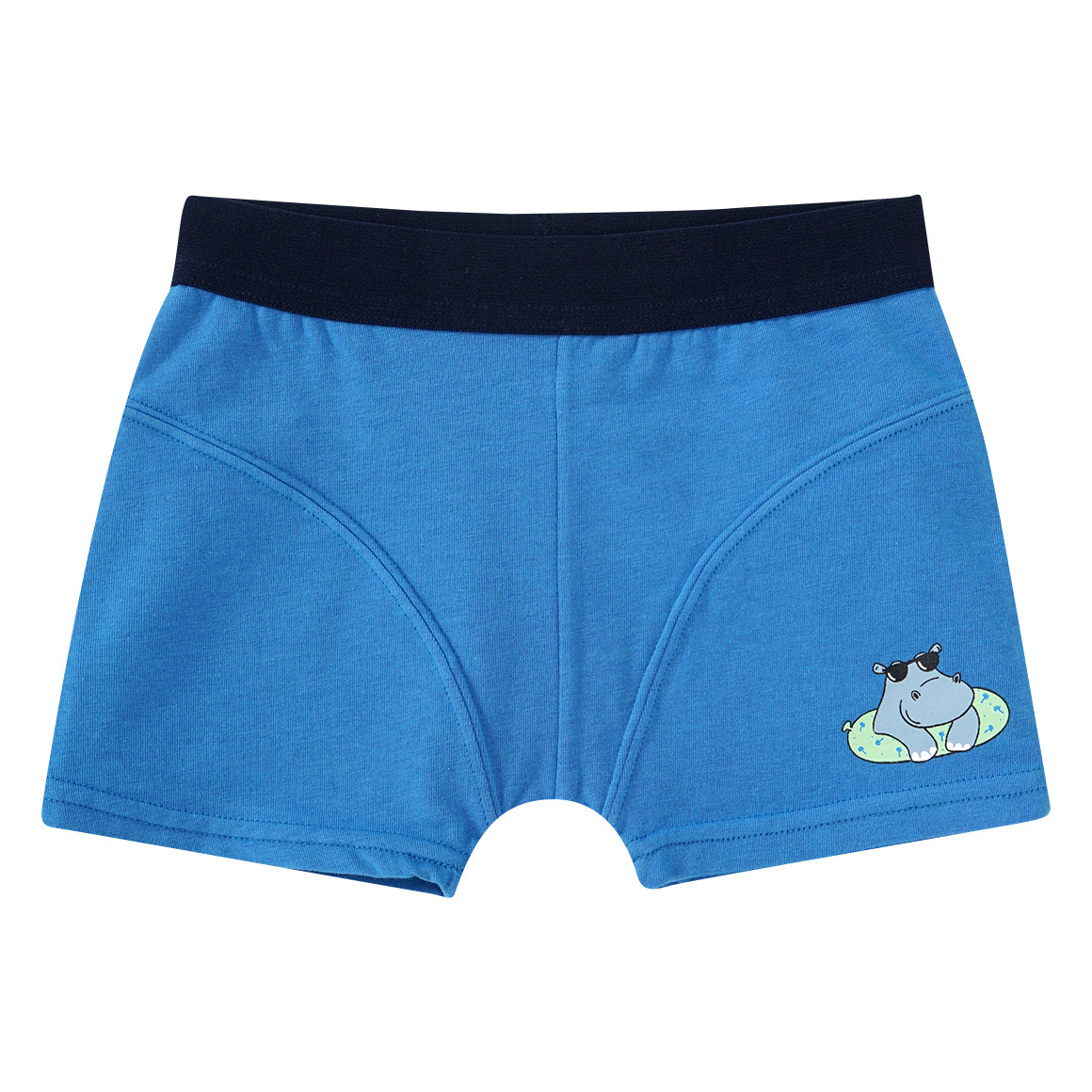 Famy 5 Jungen Boxer in verschiedenen Dessins dunkelblau / grün / hellgrün