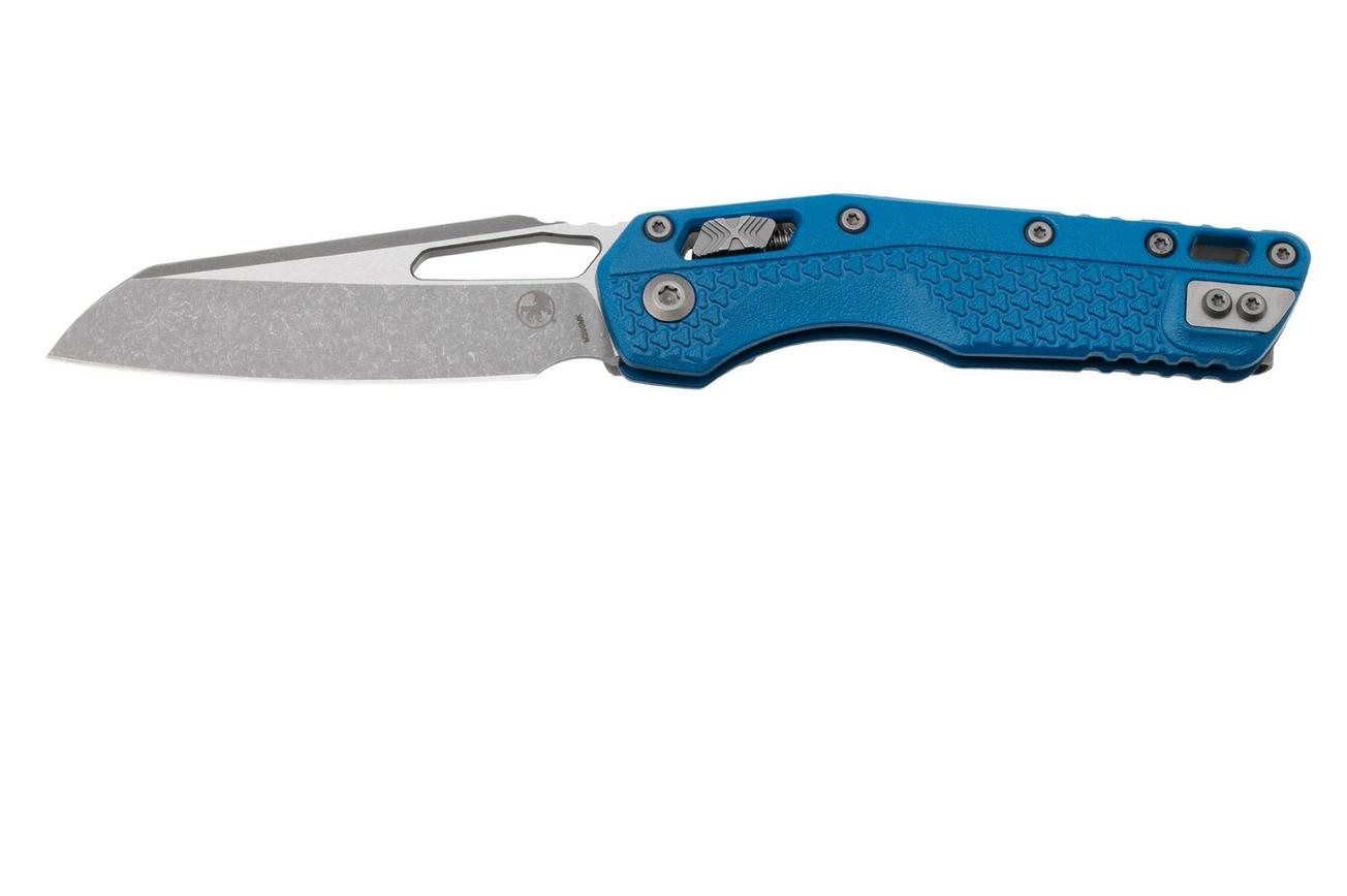 Microtech MSI Standard Issue 210T-10APPMCBL, Apocalyptic Stonewashed M390MK, Blue Polymer zakmes
