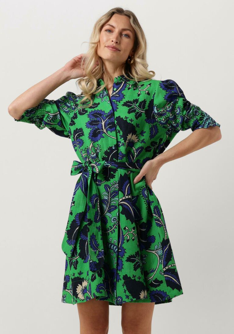 EST\\'SEVEN groene est'seven mini jurk elise dress