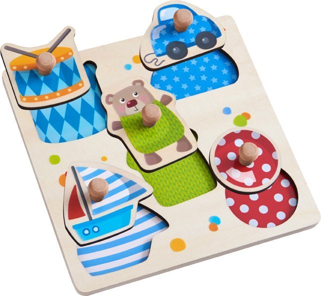 Steckpuzzle SPIELSACHEN 5-teilig aus Holz