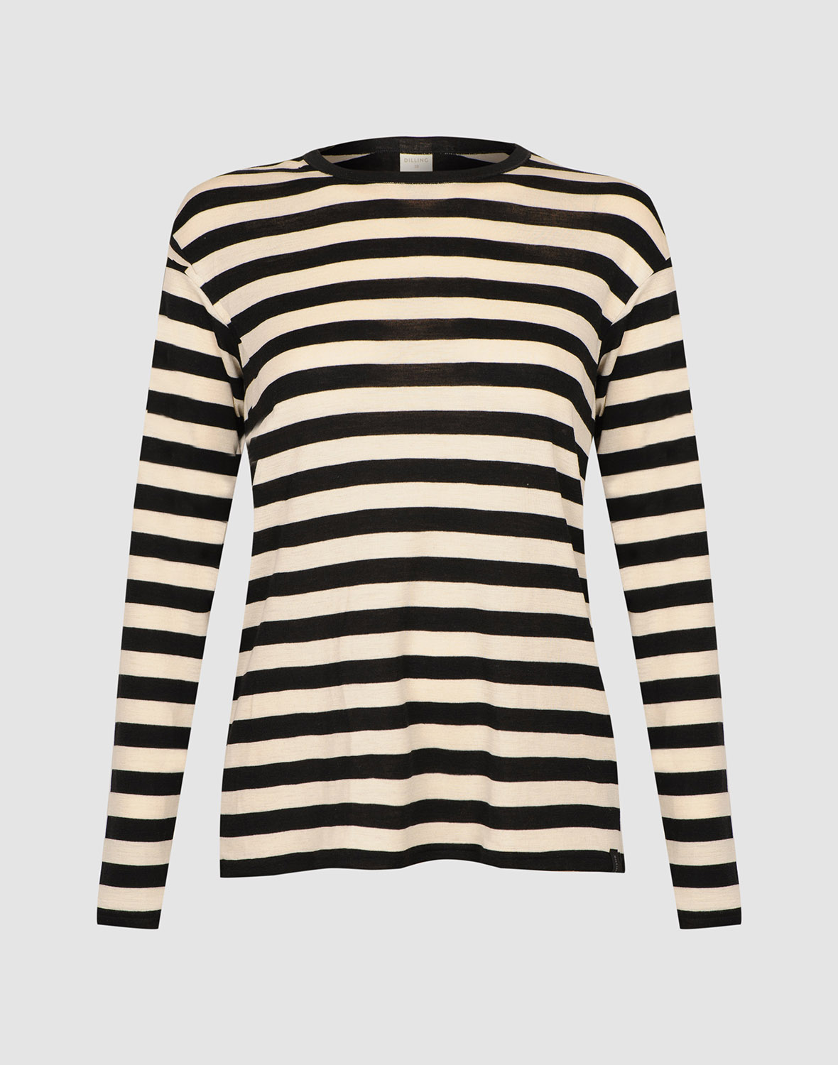 Shirt van merinowol/zijde voor dames