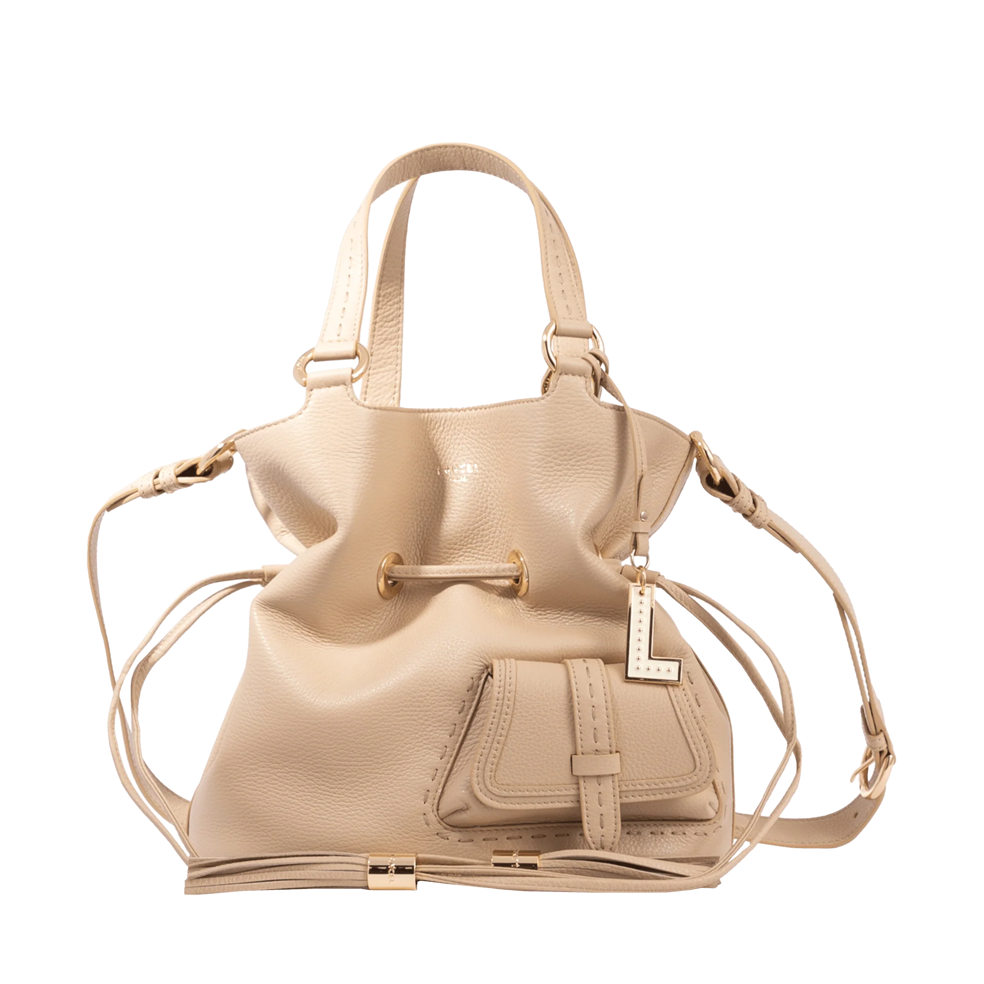 Sac seau M Premier Flirt de Lancel-Capuccino/Doré