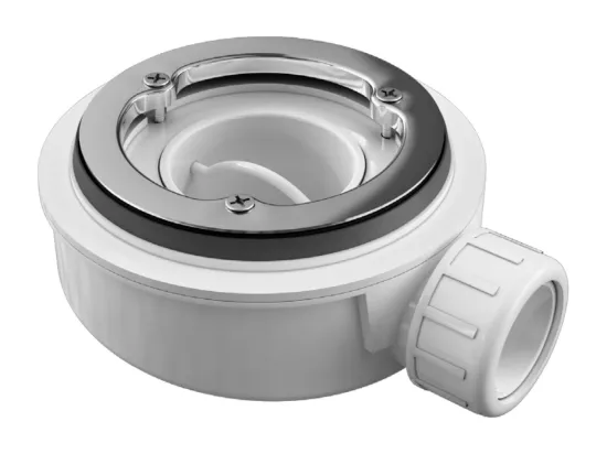 Receveur de Douche Extraplat THOR Blanc 120x80x3cm - Texture Ardoise 75% Minéral, Antidérapant, Antibactérien, LAVABERG