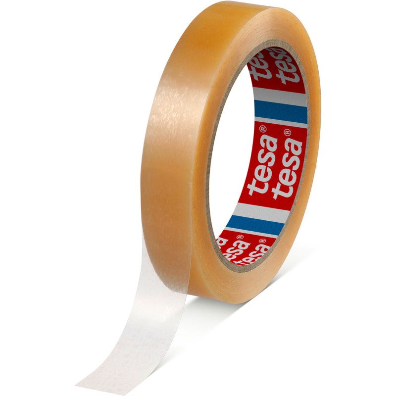 Ruban adhésif d'emballage polypropylène, extra-résistant, 52 µ 4204 Tesa, 19 mm x 66 m transparent