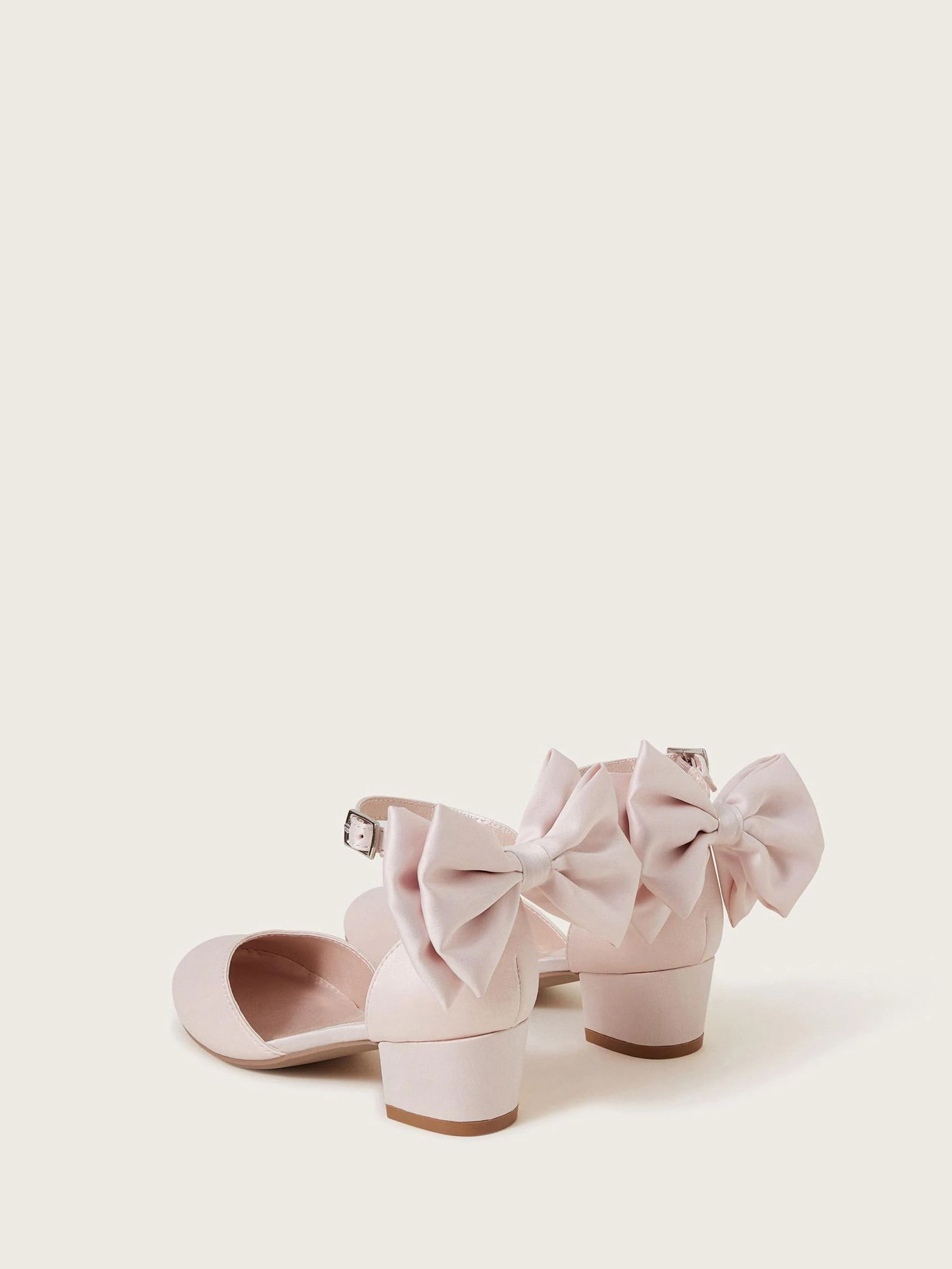 Monsoon Sara tweedelige satijnen schoenen met strik